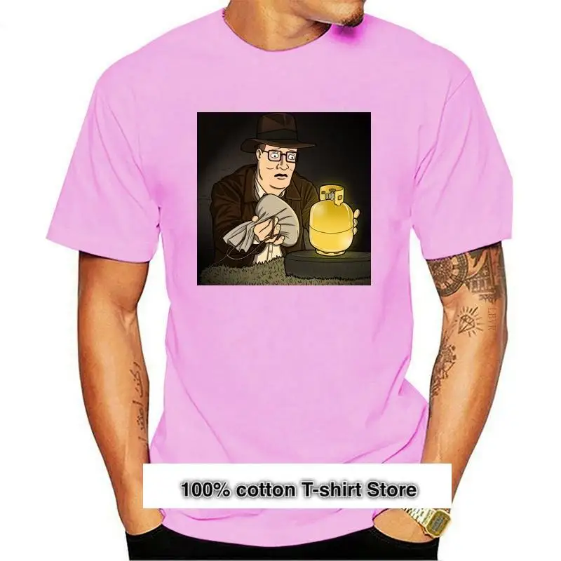 New Idol And Idol Accessories Hank Hill Indiana Jones Parody Black T-Shirt S-3Xl Colorful Tee Shirt