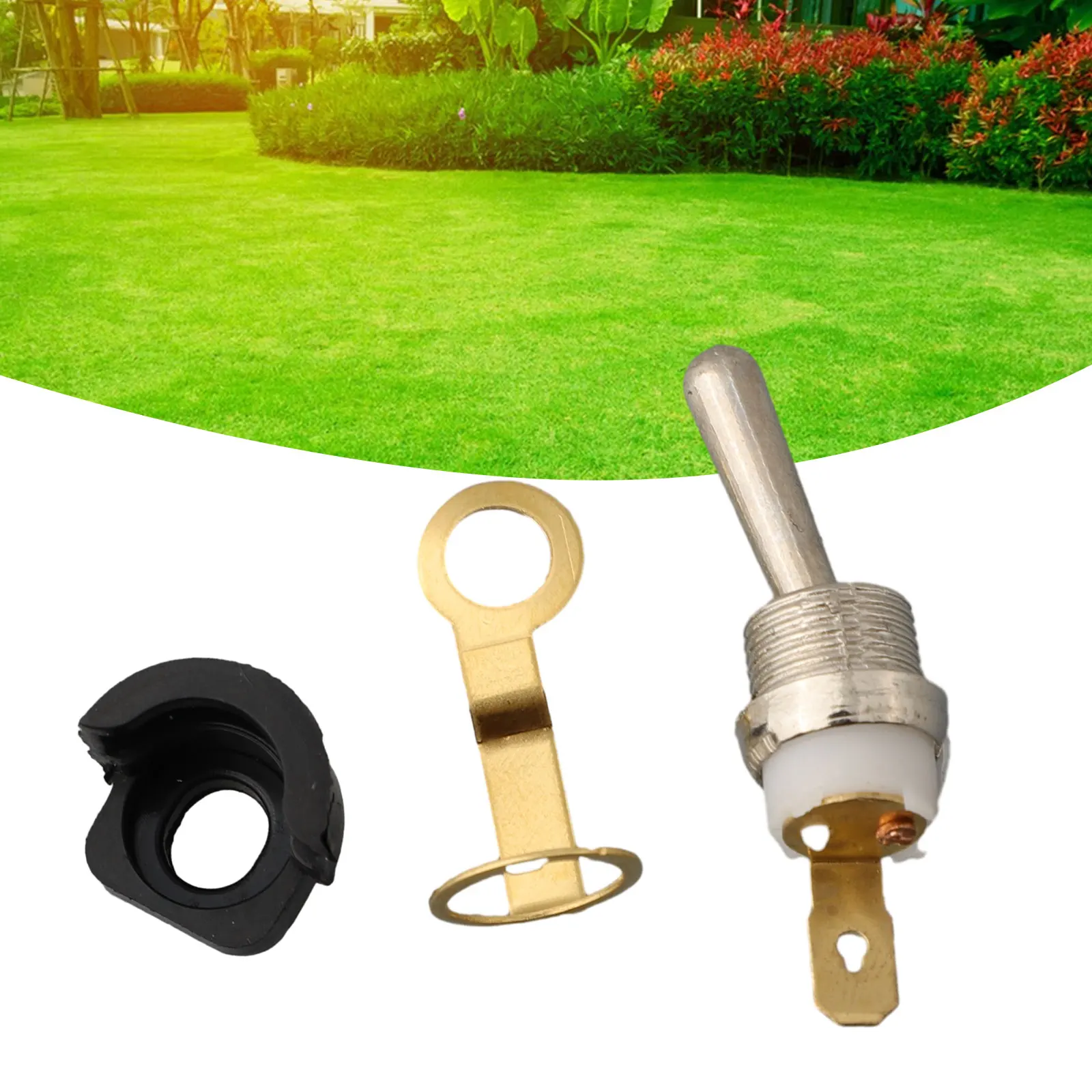 Replacement On/Off Stop Switch With Bushing For Chinese Chainsaw Models 4500 5200 5800 Includes Switch And Connecting Plate Kit