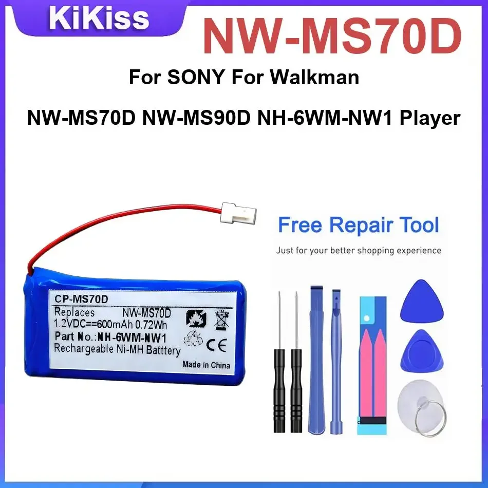 

Аккумулятор для SONY Walkman NW-MS70D NW-MS90D NH-6WM-NW1, сменные батареи для NW-MS70D