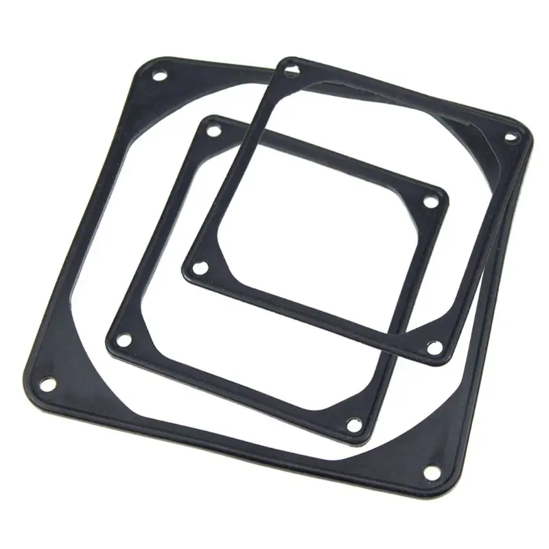 5pcs Fan Gasket  8/9/12cm Black Anti-vibration Rubber Silicone Shock Proof Absorption Pad For Computer PC for CASE