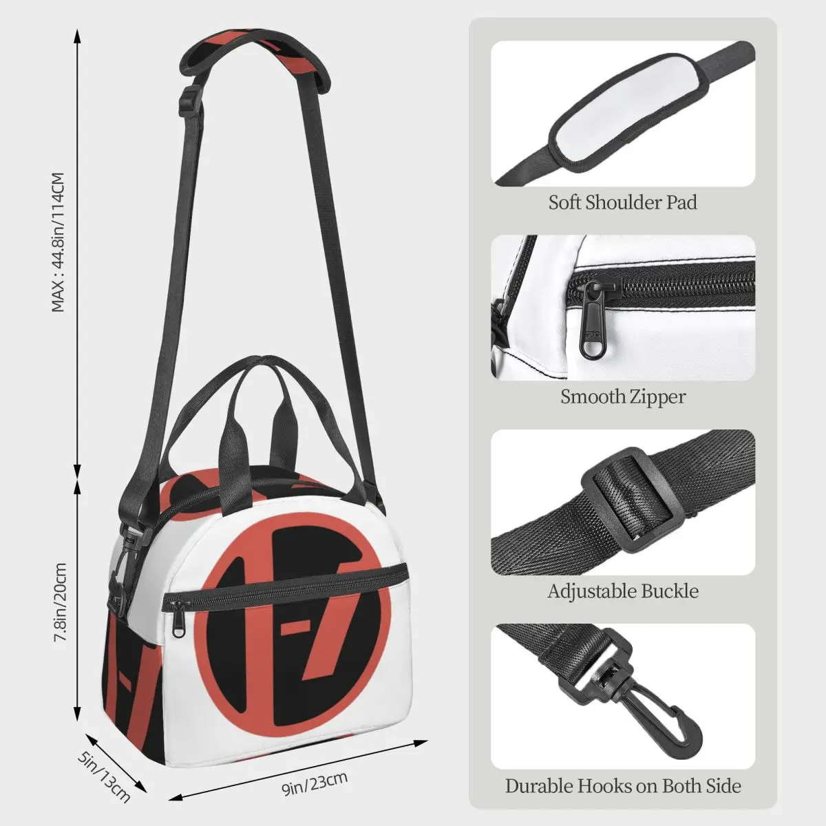 Circle Icon Logo Twenty One Pilots Rock Band Insulated Lunch Bag for Women Office Cooler Thermal Box Tote Leakproof Lunch Boxes