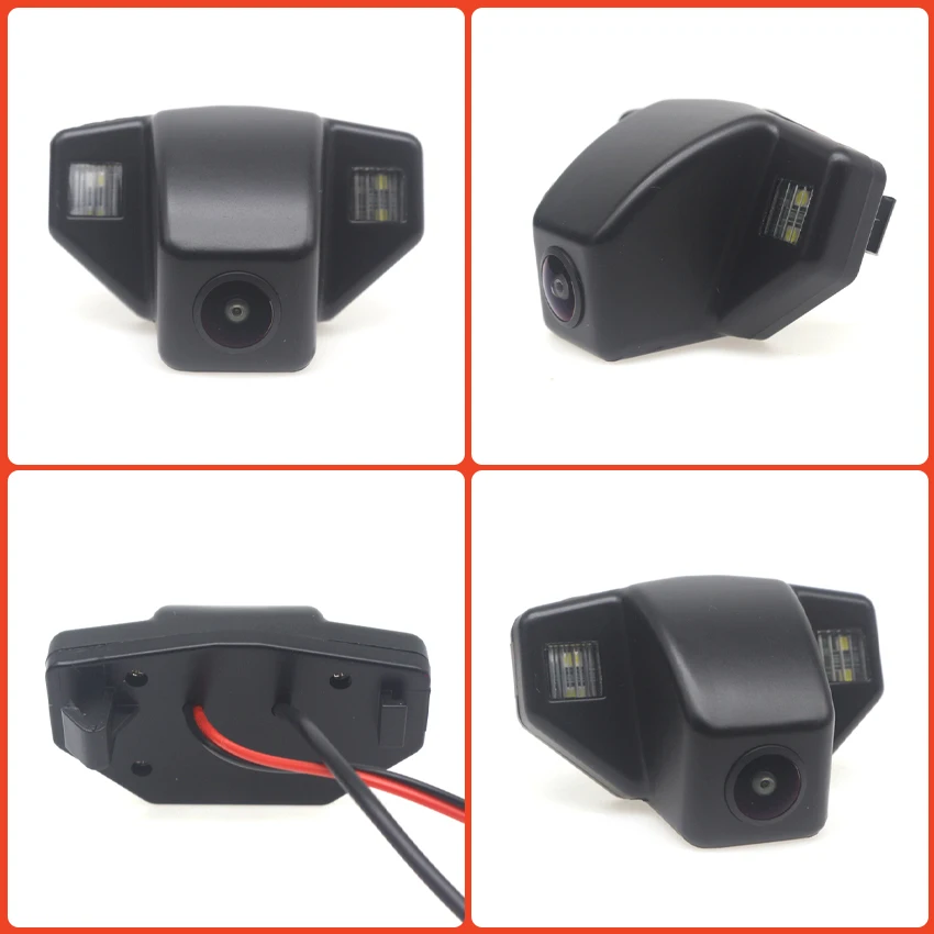 140° HD 1080P Starlight Night Vision Vehicle Plate Light Unit Rear View Camera For Honda CRV 2007~2013 Odyssey 2008~2011