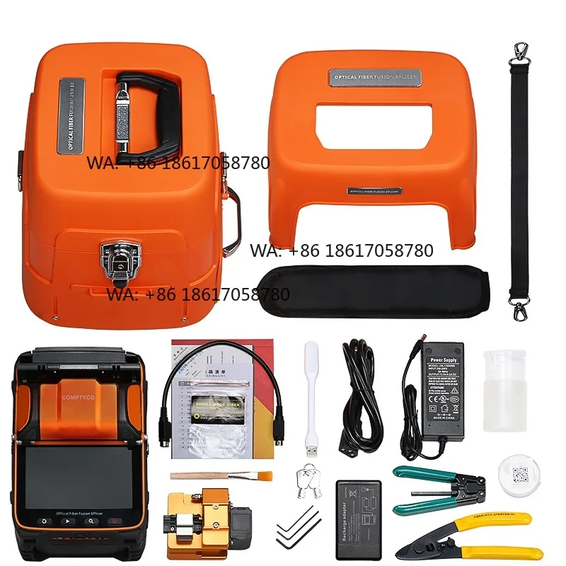AI-9 FTTH Fiber Optic Splicing Machine Optical Fiber  Splicer/OTDR With Optical Power Meter OPM VFL Light Source AUA-900D