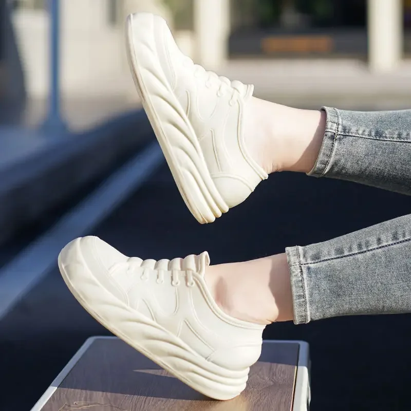 

Women's New Fashion Short Rain Boots Outdoor Plus Size 5cm Insole Thick Sole Anti Slip Water Shoes Slip On Heel