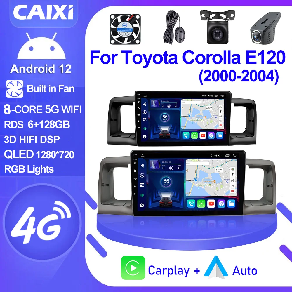 CAIXI F3 2007: L’Upgrade Multimedia Perfetto per il Tuo Veicolo Toyota Corolla E120 e BYD F3