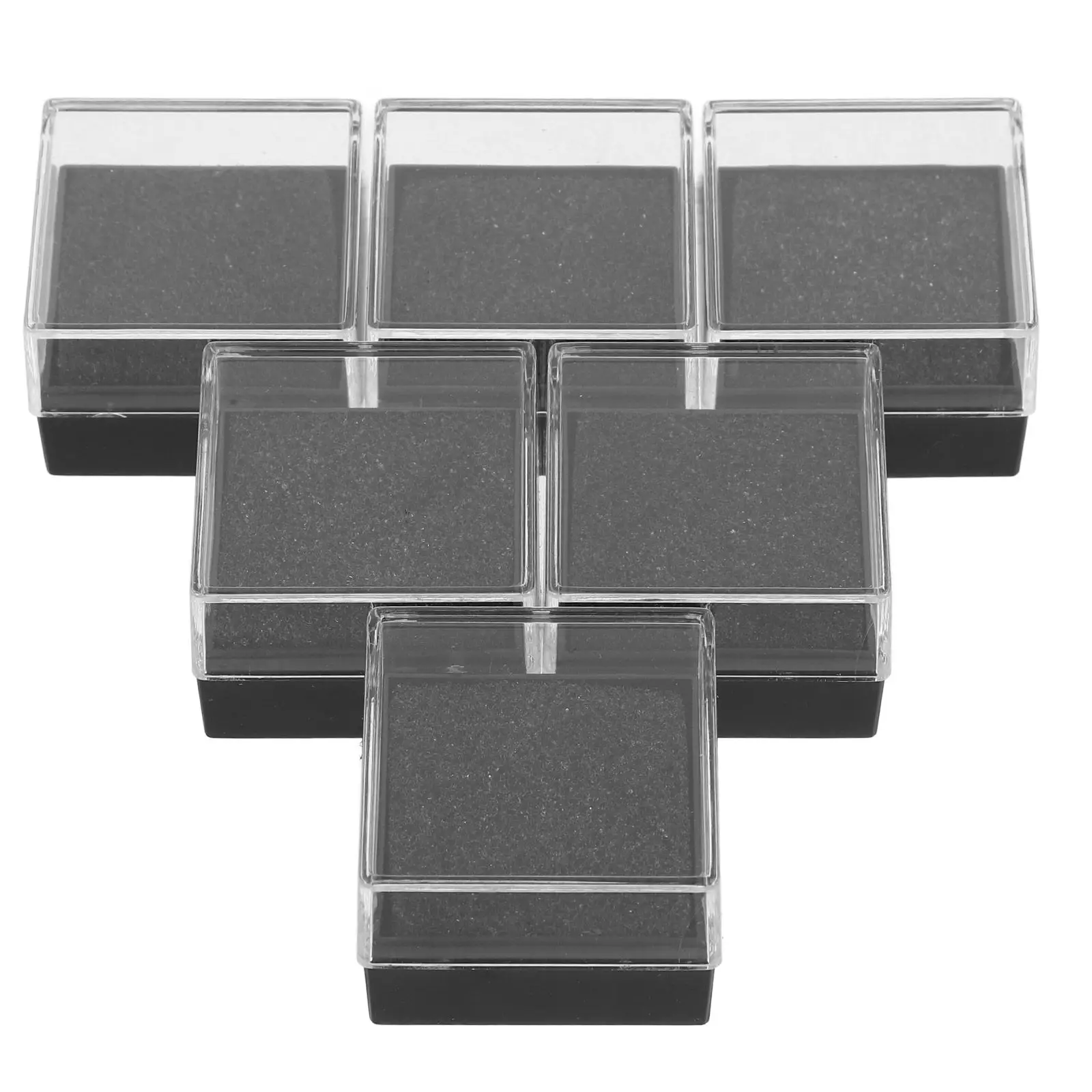6Pcs Pin Display Case Clear Brooch Organizer Box Compact Lightweight with Lid Perfect for Jewelry Storage Badge Collection