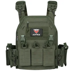 Kamizelka taktyczna Ranger Green Plate Carrier z szybkozłączką Security Molle Chaleco Tactico Bandolier Laser Cut kamizelka taktyczna