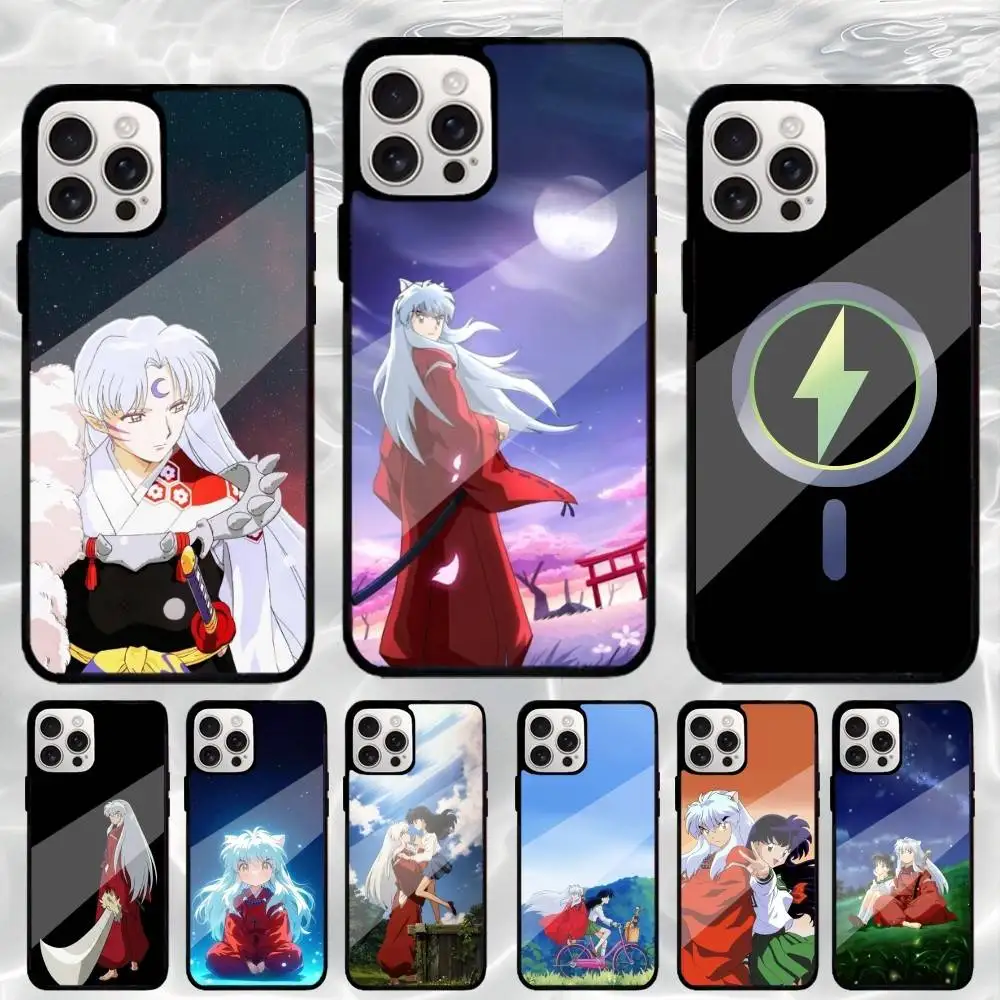 

A-Anime I-INUYASHA Cute Phone Case For iPhone17,16,15,14,13,12,11 Plus,Pro Max Magnetic Magsafe Wireless Charging