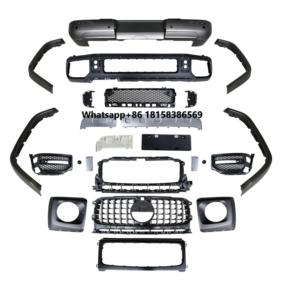 

Car Bumper for Benz G Class W464 W463A Old Upgrade New 2024 G63 AMG Body Kit Grille Fender Flare