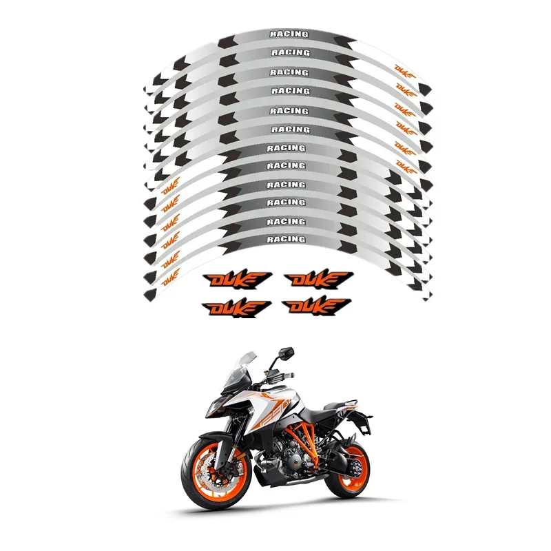 

Для KTM DUKE 125 150 200 300 390 790 990 1290 детали мотоцикла контурное украшение на колесо наклейка-3