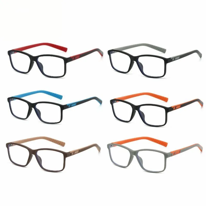 Heren- en damesmode Presbyopiebril met vierkant frame Buitensporten Lente-been Blauw licht blokkerende leesbril