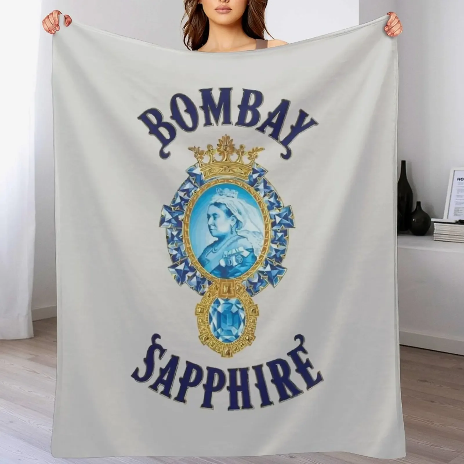 

Bombay Sapphire Throw Blanket Soft Plush Plaid Softest Sofa Weighted Blankets