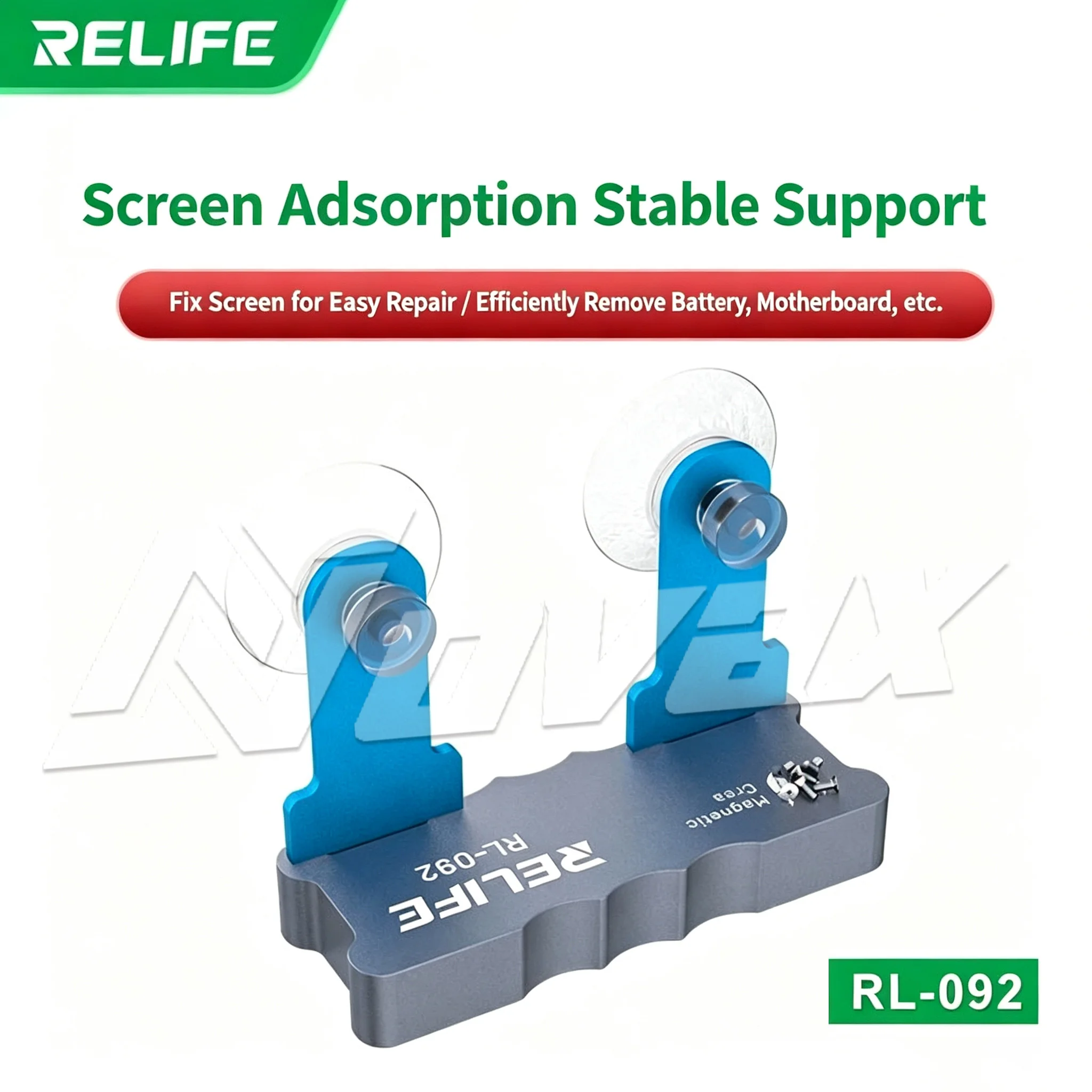 RELIFE RL-092 Vacuum Adsorption ScreenHolder with Magnetic Screw Storage forPhone Repair Maintenance