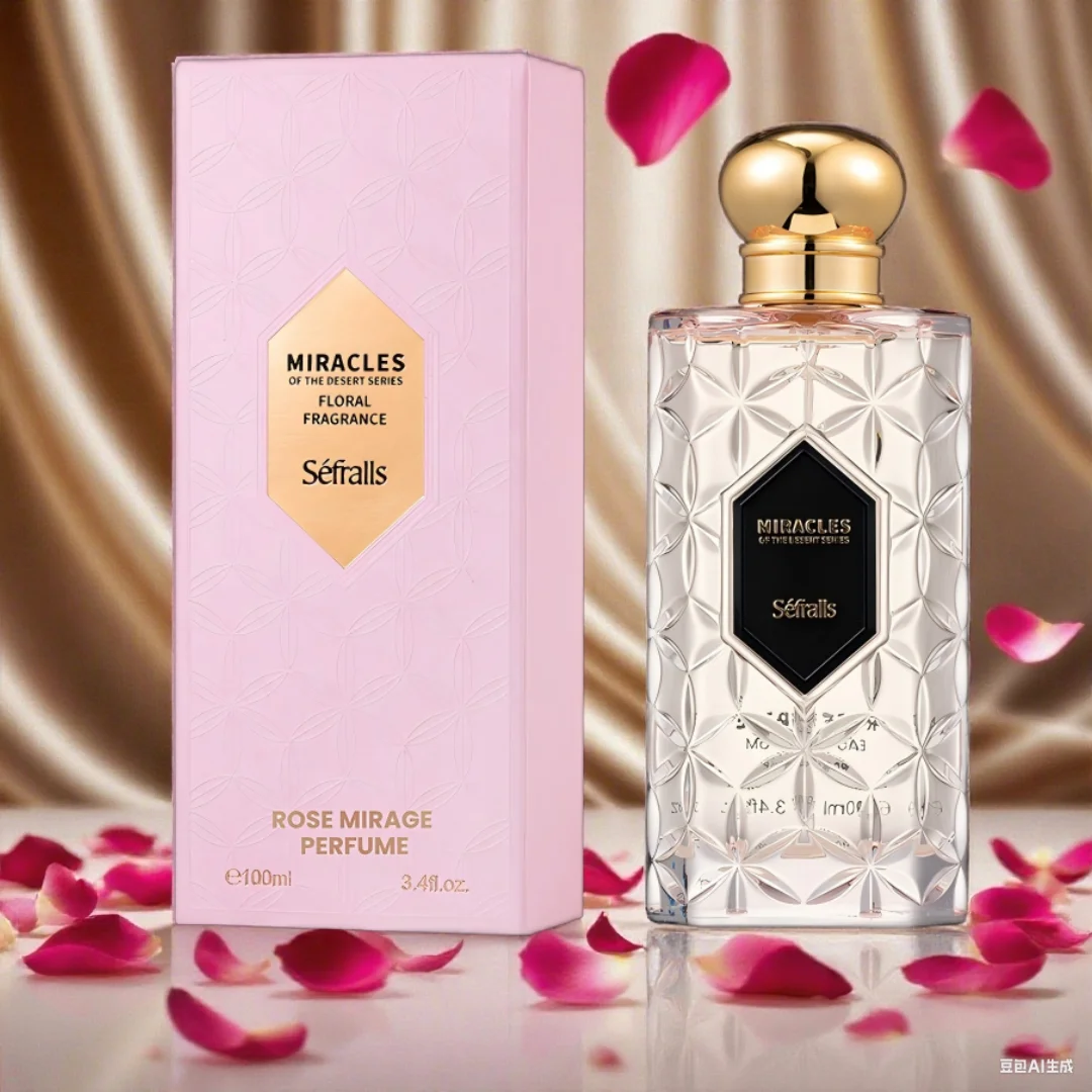 

Séfralls Роскошные духи ROSE MIRAGE PERFUME FLORAL FRAGRANCE 100 мл/3,4 жидких унции, стойкий аромат цветочной розы, нежный и Fr