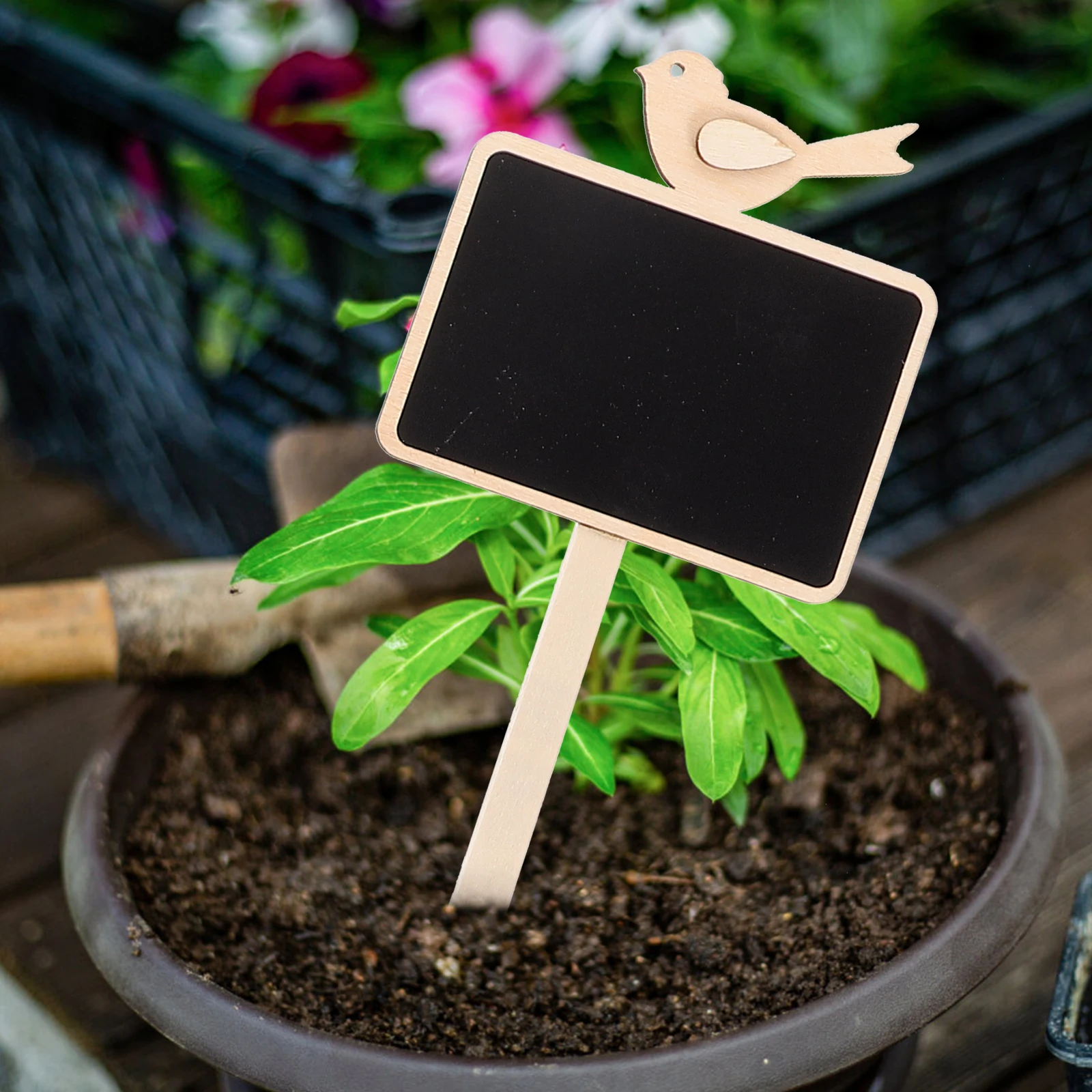 

1 set Mini Message Board Signs Blackboards Chalkboard Stakes Smooth Rods Home Decor Garden Supplies Plants Pot Tags
