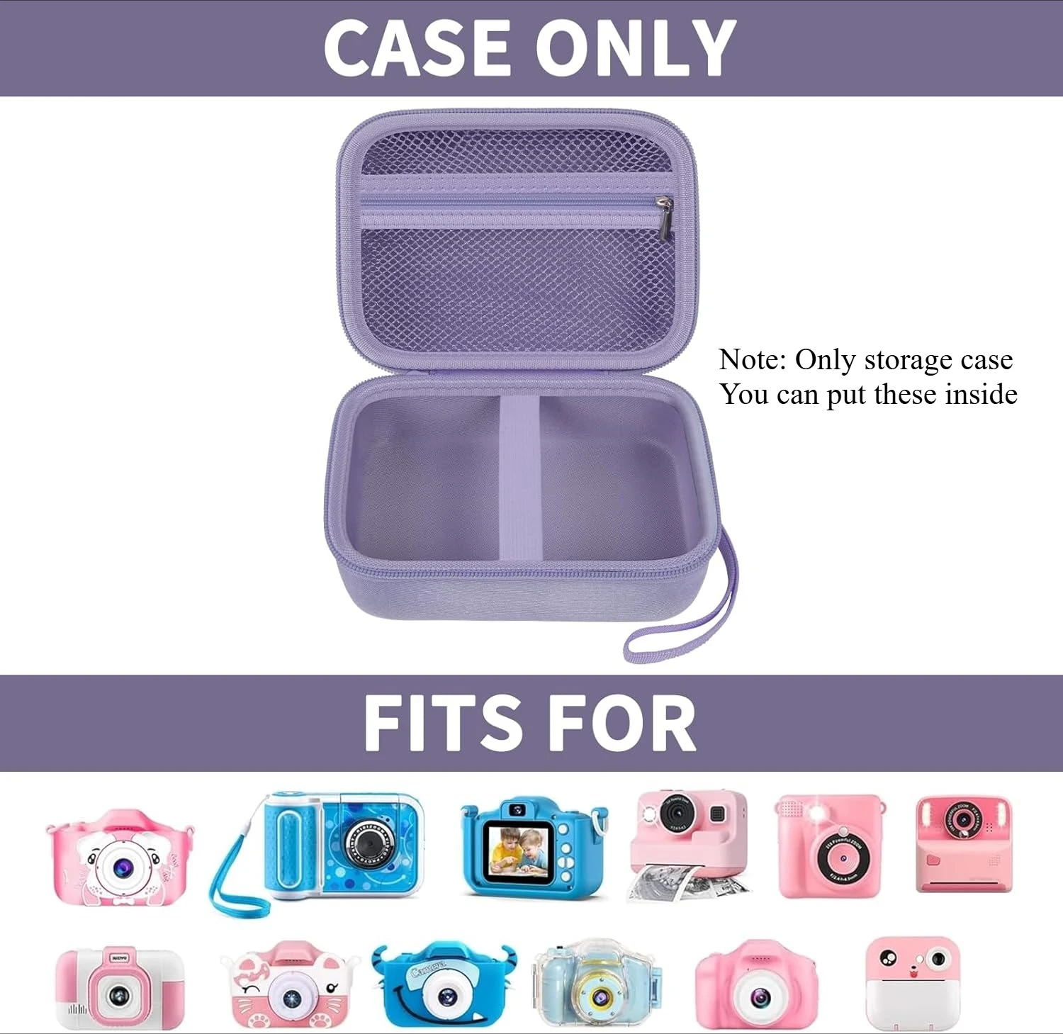 （CASE ONLY)Kids Instant Print Camera Case for Dylanto/for ESOXOFFORE/for VTech KidiZoom PrintCam/Creator Cam/for Goopow/for GKTZ