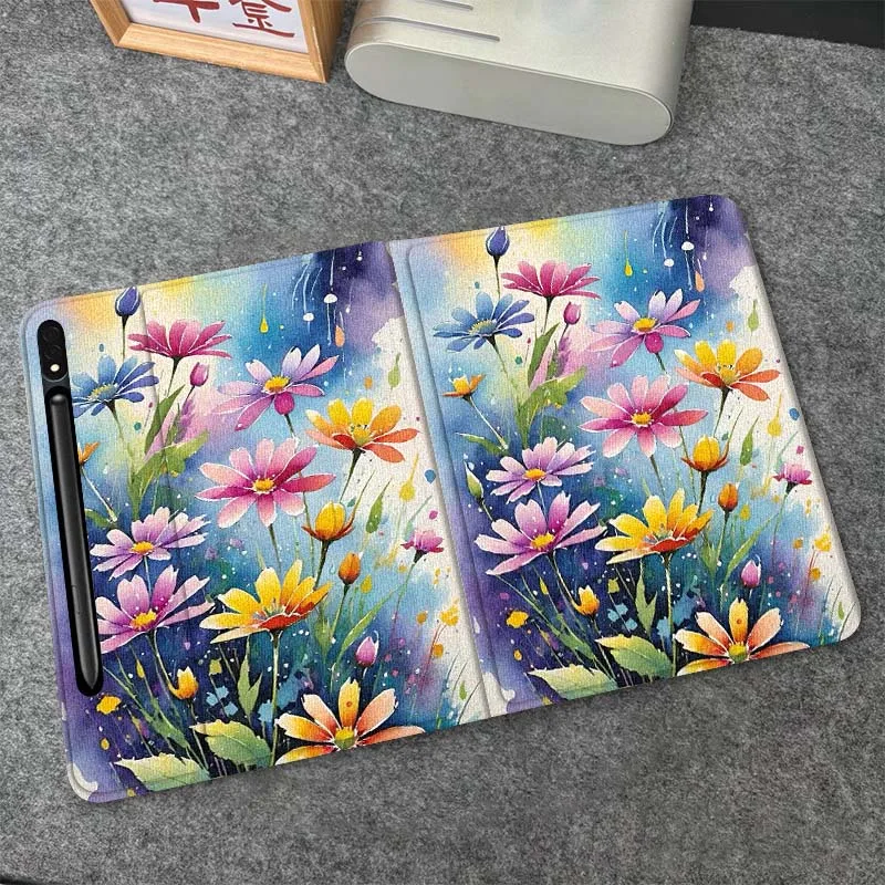 

Flower Leaf Art Popular For Samsung Galaxy Tab S10 S9 S8 S7 FE Lite Soft Flexible Support Tablet Case Gift