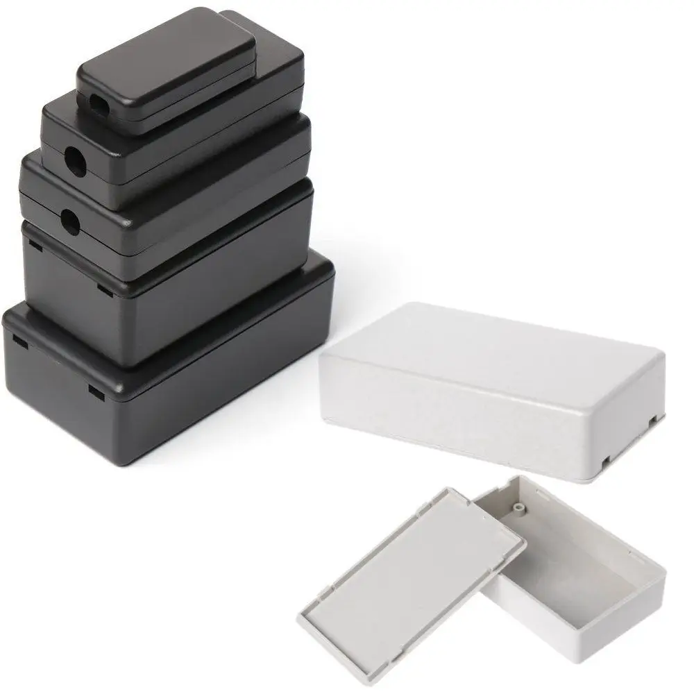 Plastic Waterproof Project Box Storage Case White/Grey/Black Housing Instrument Case Electronic Project Box Enclosure Supplies