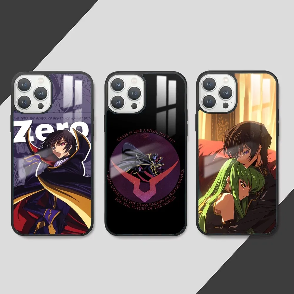 L-Lelouch L-Lamperouge Phone Case For iPhone 16 15 14 13 12 11 Pro Max Plus Mini PC Fashion mirror phone case