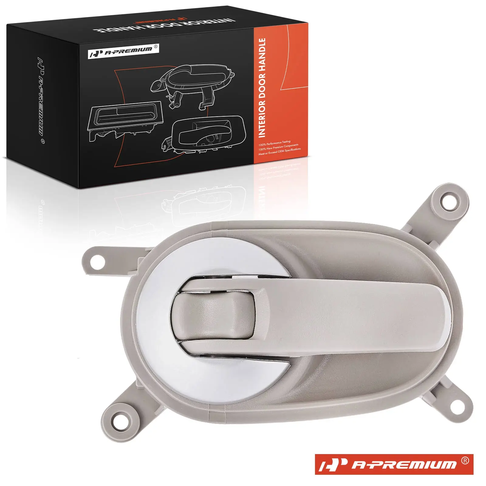 A-Premium Front Passenger Side Beige Interior Door Handle for Nissan Quest 2004-2006