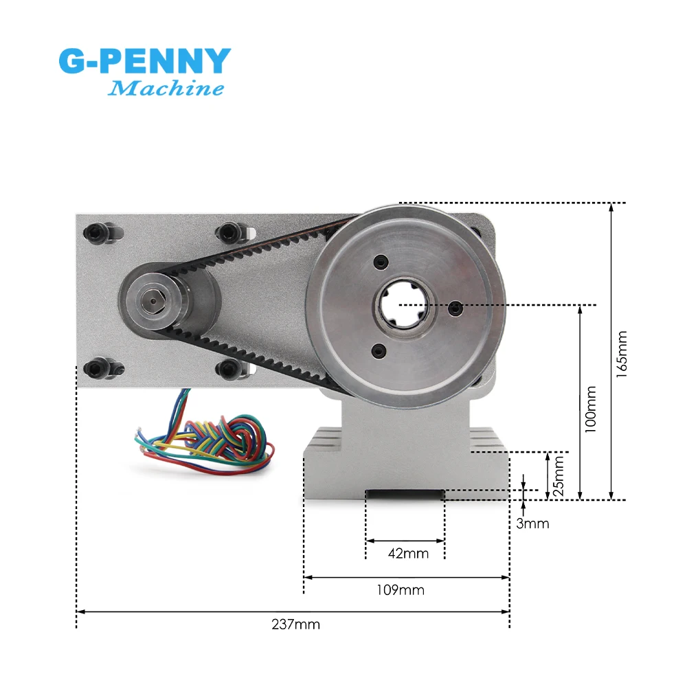 4th Axis 3/4Jaw 130mm NEMA34 4.5A Dividing Head Rotation Axis Aaxis WD100 Tailstock Kit