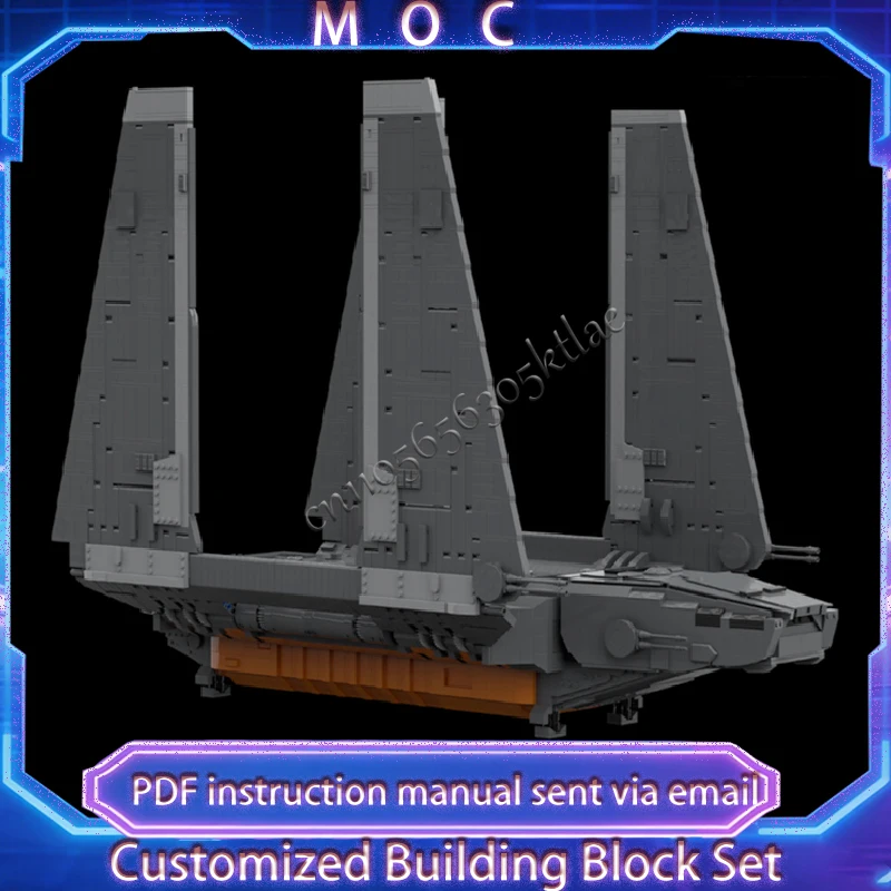 

5588 деталей, настраиваемая модель тяжелого грузового шаттла класса Zeta/Rogue One, конструктор MOC, детская сборная игрушка, подарки на день рождения