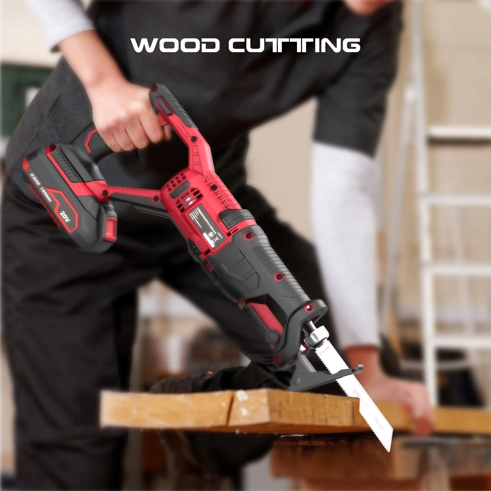 

20V Cordless Reciprocating Saw Kit