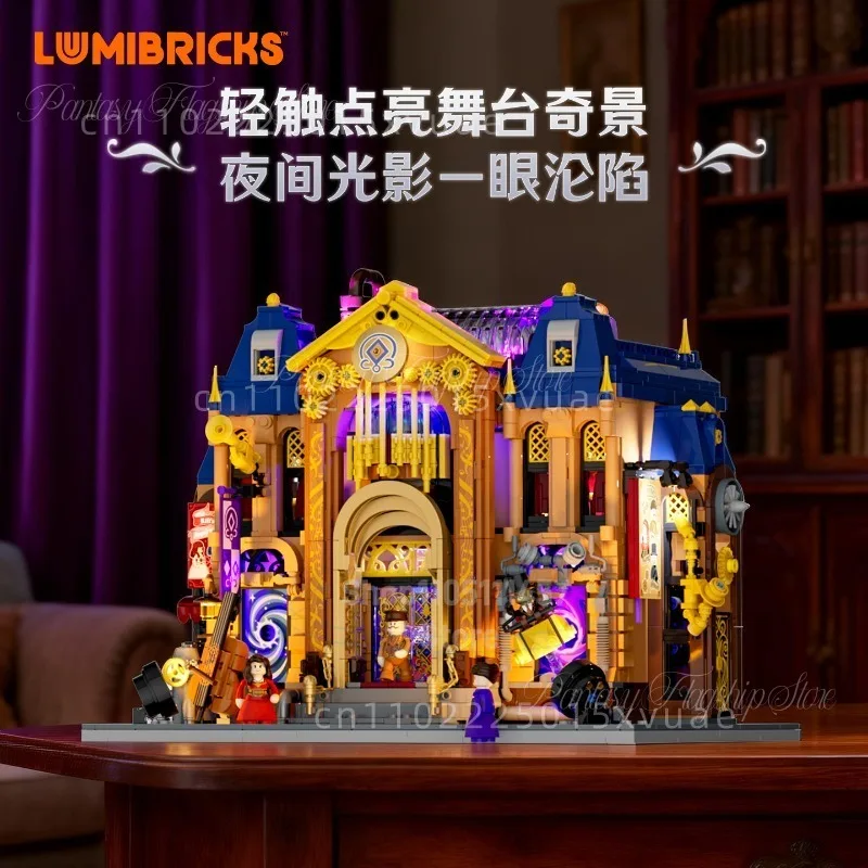 New Time and Space Opera House Building Blocks Steampunk Assembly Models Toys Large Collection Desktop Decoration Holiday Gifts