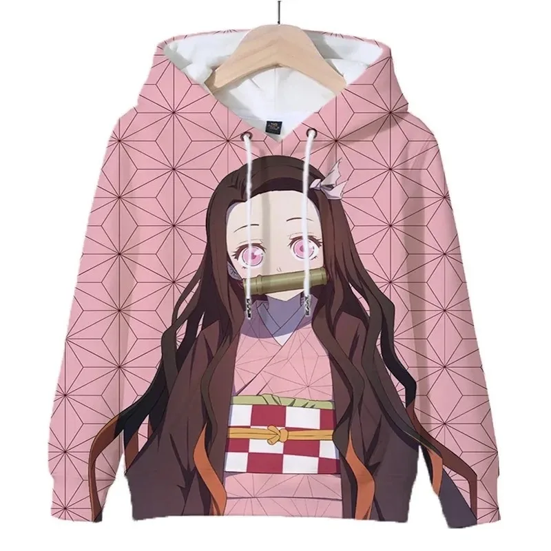 

2025 Devil Killer Kamado Nezuko Hoodie Kawaii Anime Sportswear Autumn Hoodie Long Sleeve Men and Women