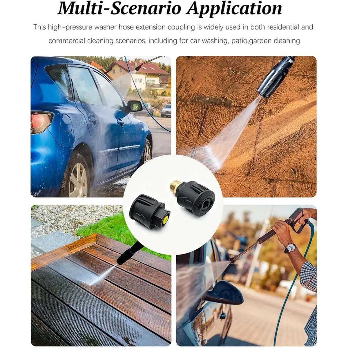Connecteur de tuyau de nettoyeur haute pression de qualité supérieure pour K2 K3 K4 K5 K6 K7, ensemble de raccords à connexion rapide, adaptateur haute pression à noyau en laiton