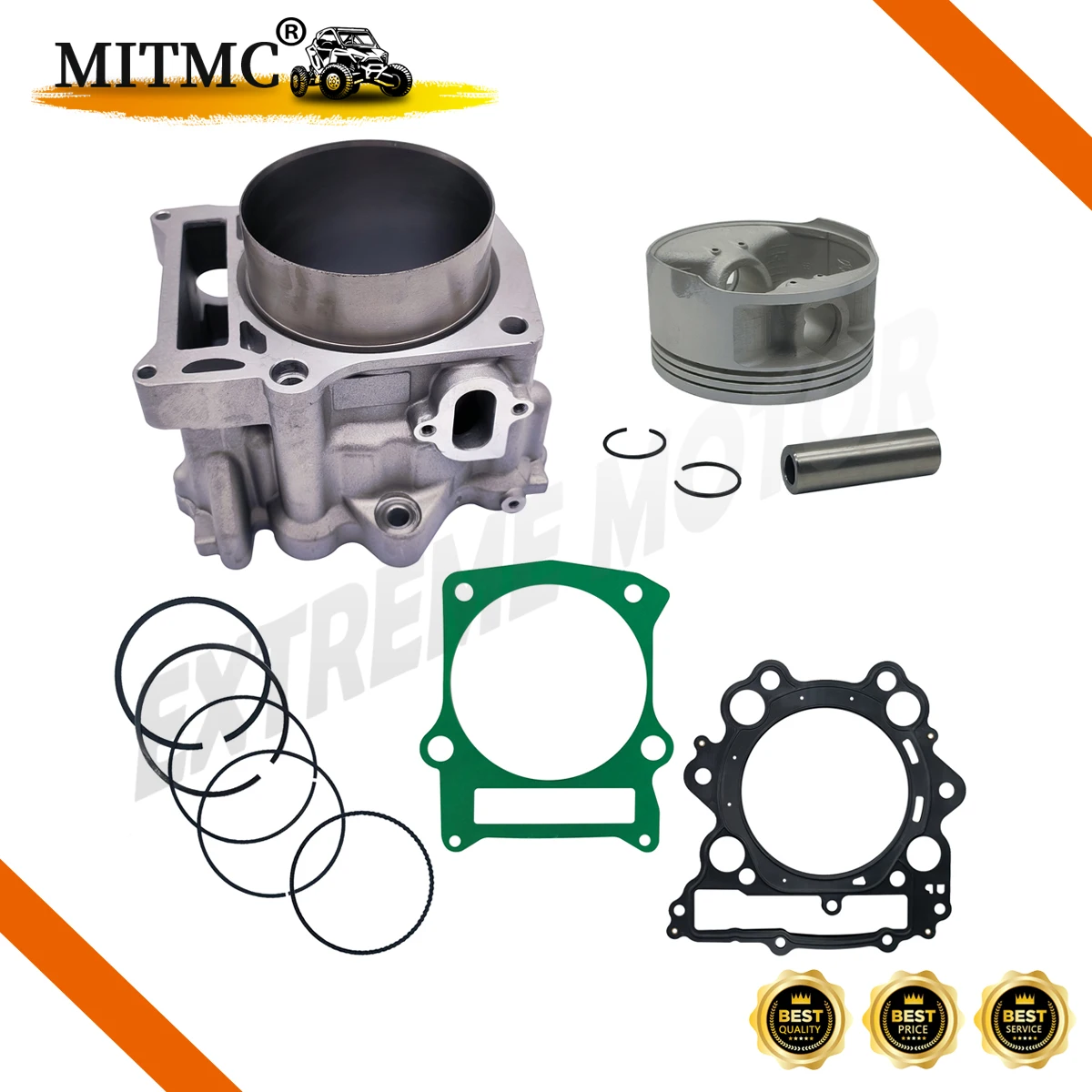 Cylinder Assy Piston Kit Rings For HISUN HS700cc HS 700ATV UTV Parts QUAD GO KART 12100-007-0100  P0070001211A0000