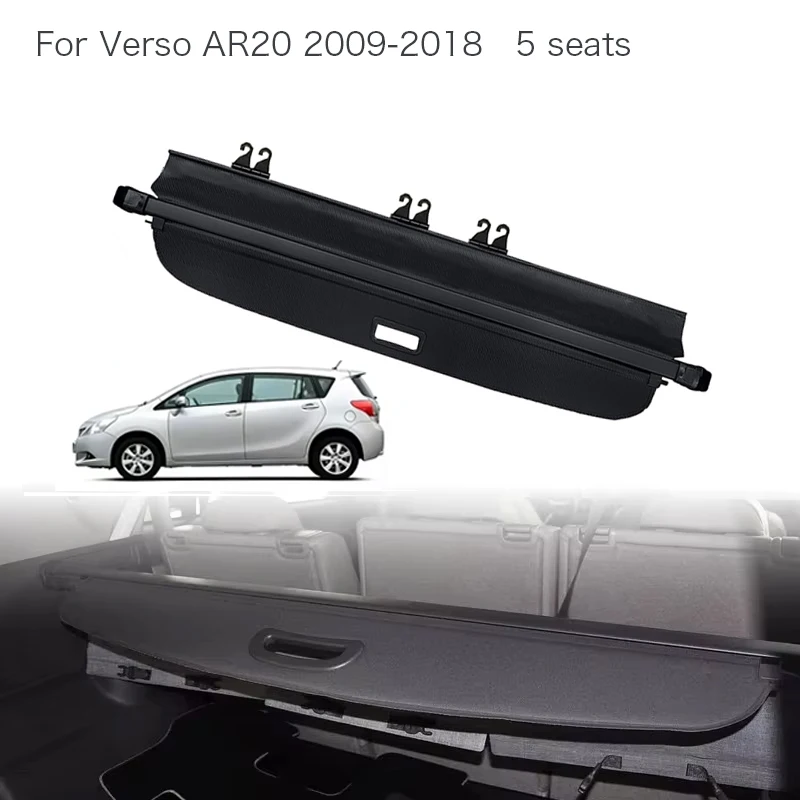 

Trunk Curtain Cover Organizer For Toyota Verso AR20 2009-2018 Rear Rack Partition Shelter Shield Shade Luggage Cargo Storag