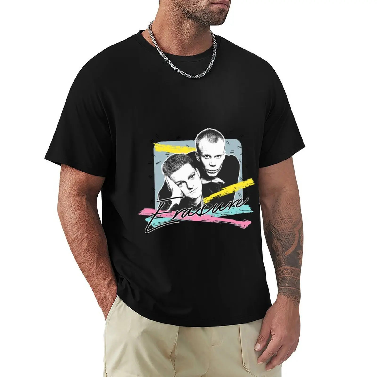 Erasure T-Shirt Athletic Fit Sports Short Sleeve Top