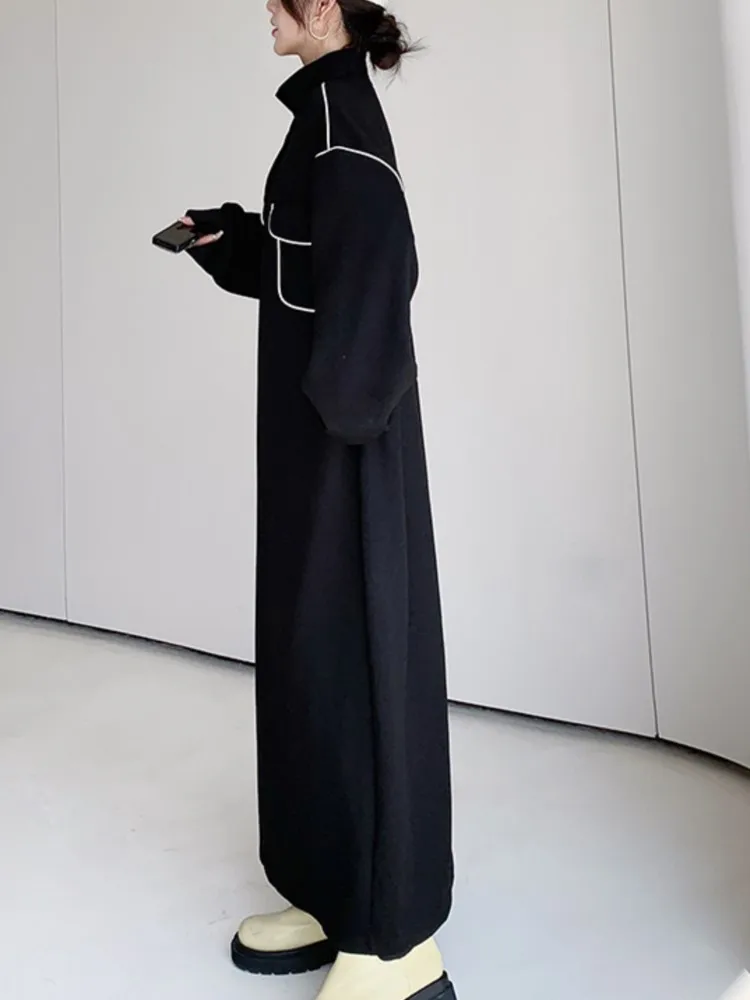 Oversize Lente Shirt Jurk Vrouwen Koreaanse Lazy Oaf Losse Lange Mouw Dames Jurken Vestidos Robe Femme