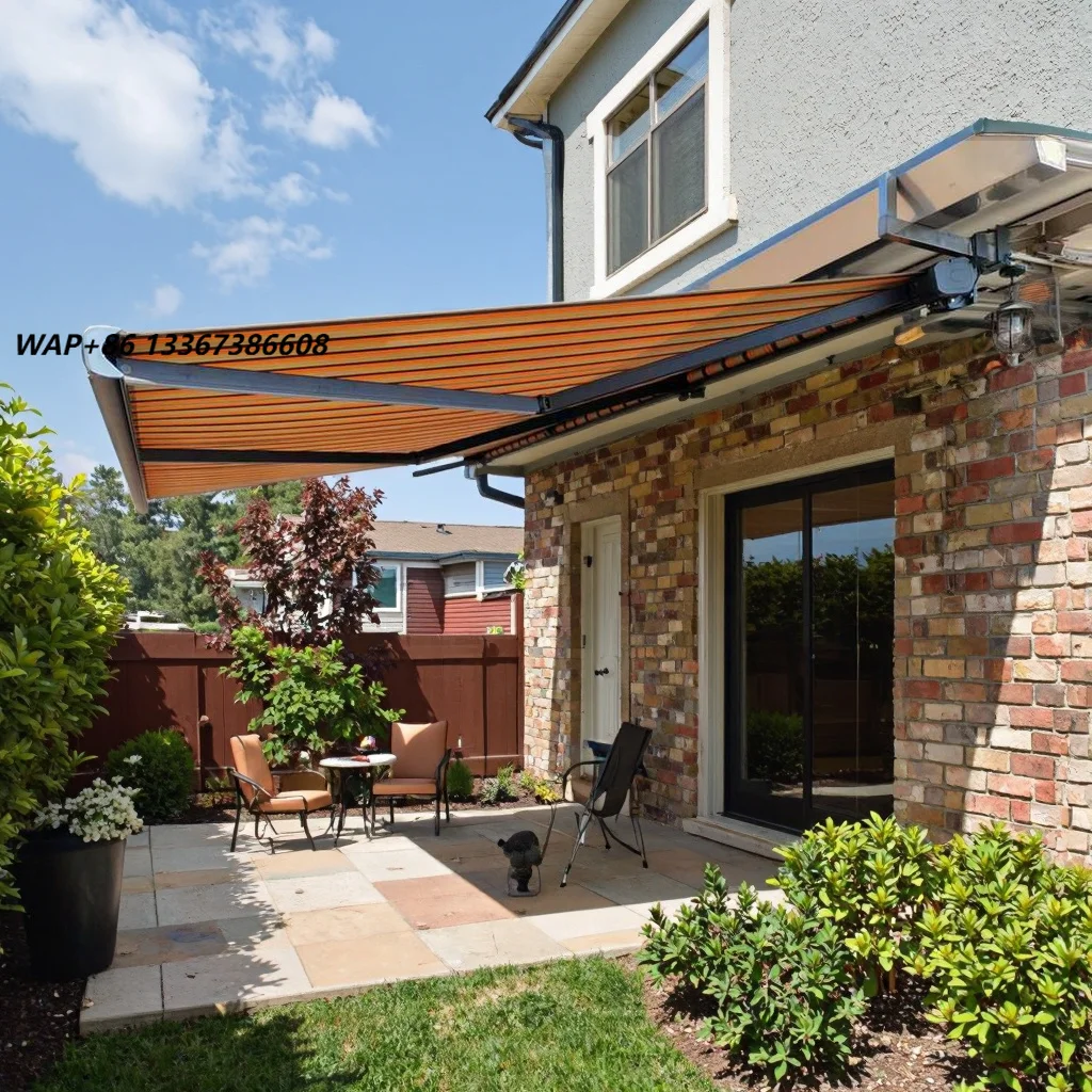 Direct Sale From Manufacturer Motorized Retractable Awning for Balcony & Outdoor Aluminum Alloy Frame Cassette Design