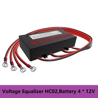 Battery Balancer Equalizer HC02,For GEL Flood AGM Lead Acid Lithium Battery,  Maximum of 8*12V, With LED ,Free Shipping