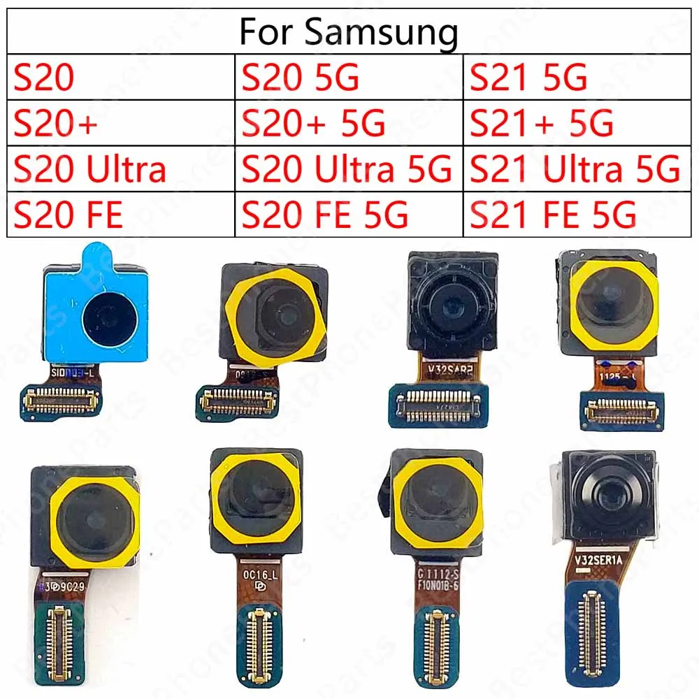 Front Camera For Samsung Galaxy S20 FE S20+ S21+ Plus S21 Ultra 5G Facing Frontal Selfie Camera Module Mobile Phone Parts