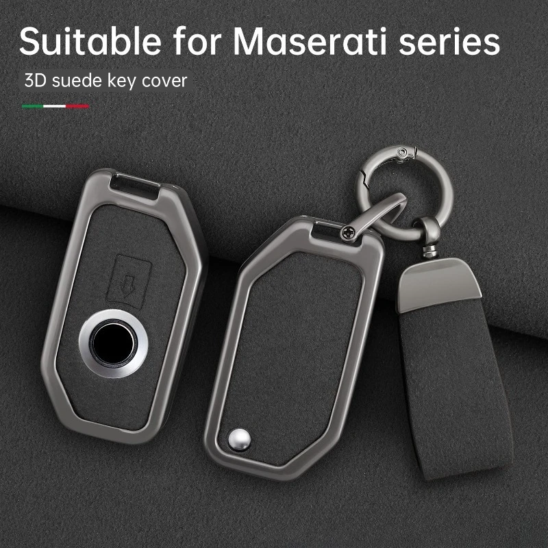 Zinc Alloy Key Fob Cover for BMW Motorcycle R1250GS ADV/F850GS/C400GT/F750GS, Heavy Duty Metal KeyCase Shell with Keychain