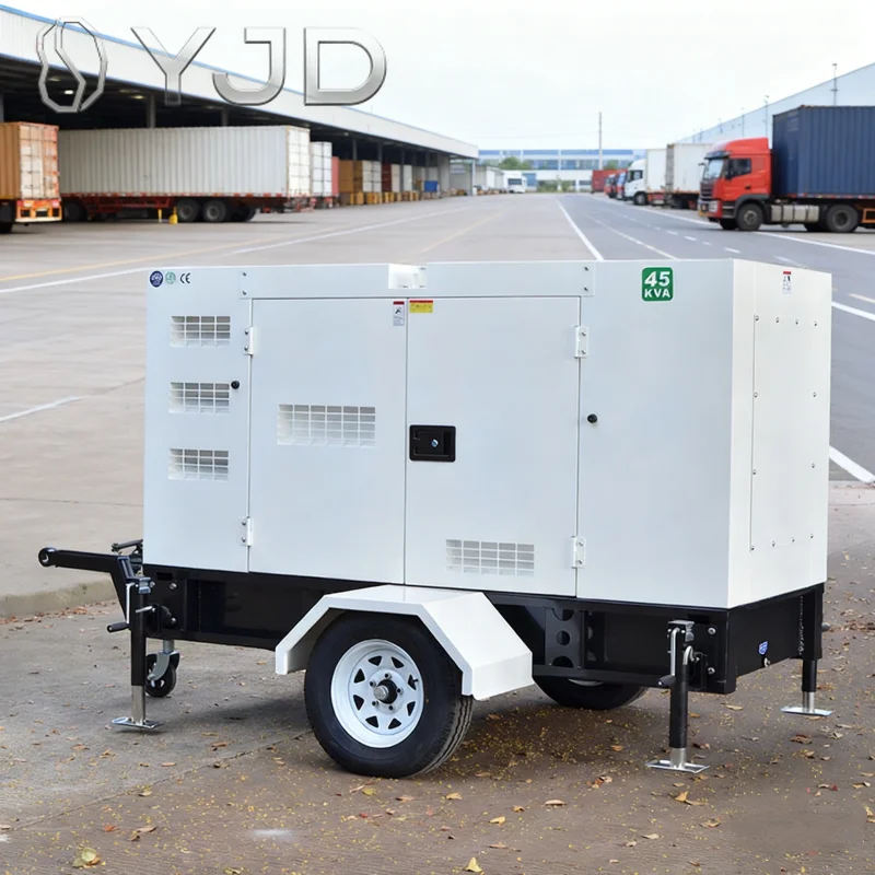 DYJD 45kva Diesel Generator Trailer Generator 50kva 60kva 70kva Electric Generator Cuins Genset