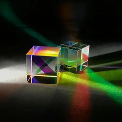 1pcs 10x10x10mm Science Cube Optical Prism Photography Hexahedral Prism Home Decor Prism Glass Cube Prisma Topografia