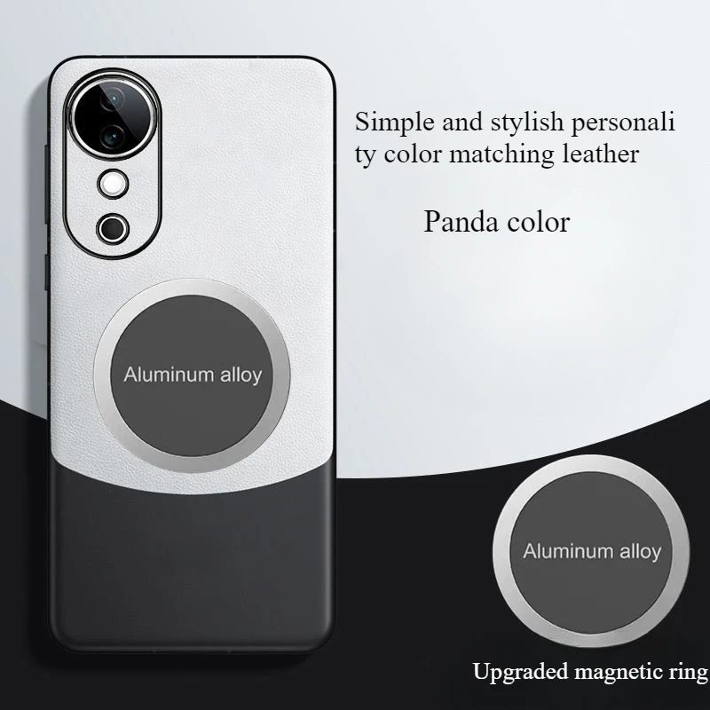 

For VIVO V50 V40 Pro Case Luxury Magnetic Color Matching Leather Anti-fall Protective Suitable Cover For VIVO V 50 40 Pro Funda