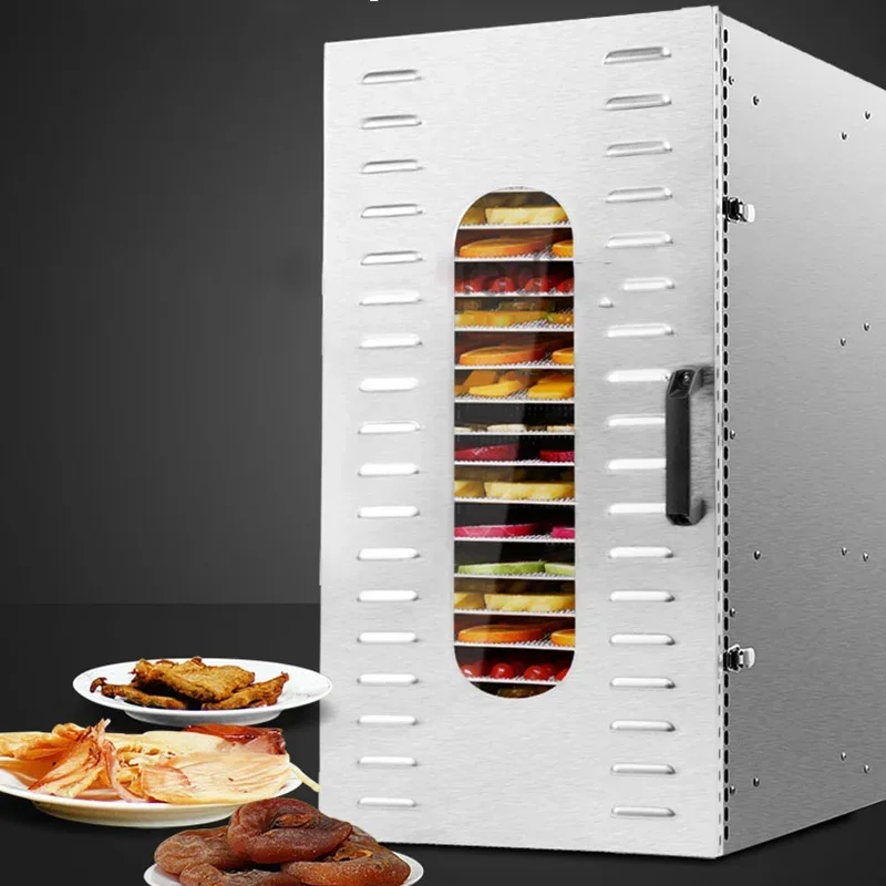 22 Layer Commercial Dehydrator 1500W Food dried fruit machine fruit tea vegetable soluble beans air-dried pet meat  food dryer