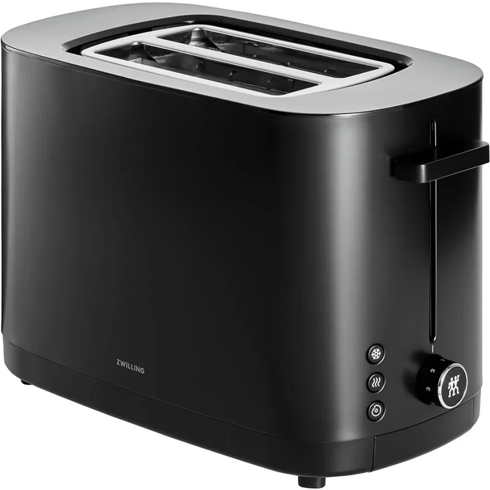 

2 Slice Toaster with Extra Wide 1.5" Slots for Bagels, 7 Toast Settings, Black