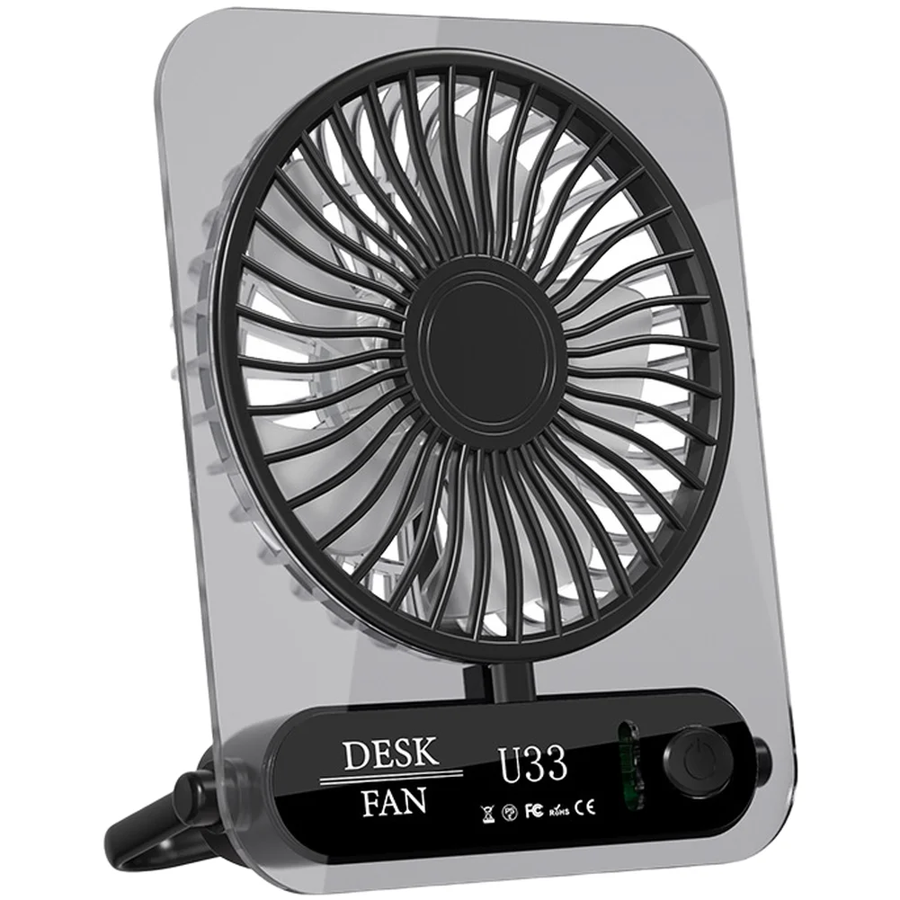 For Desk Use Transparent Desk Fan Foldable Hanging Ultra Thin Portable Fan Portable Fan Lavender Quiet Operation 36dB