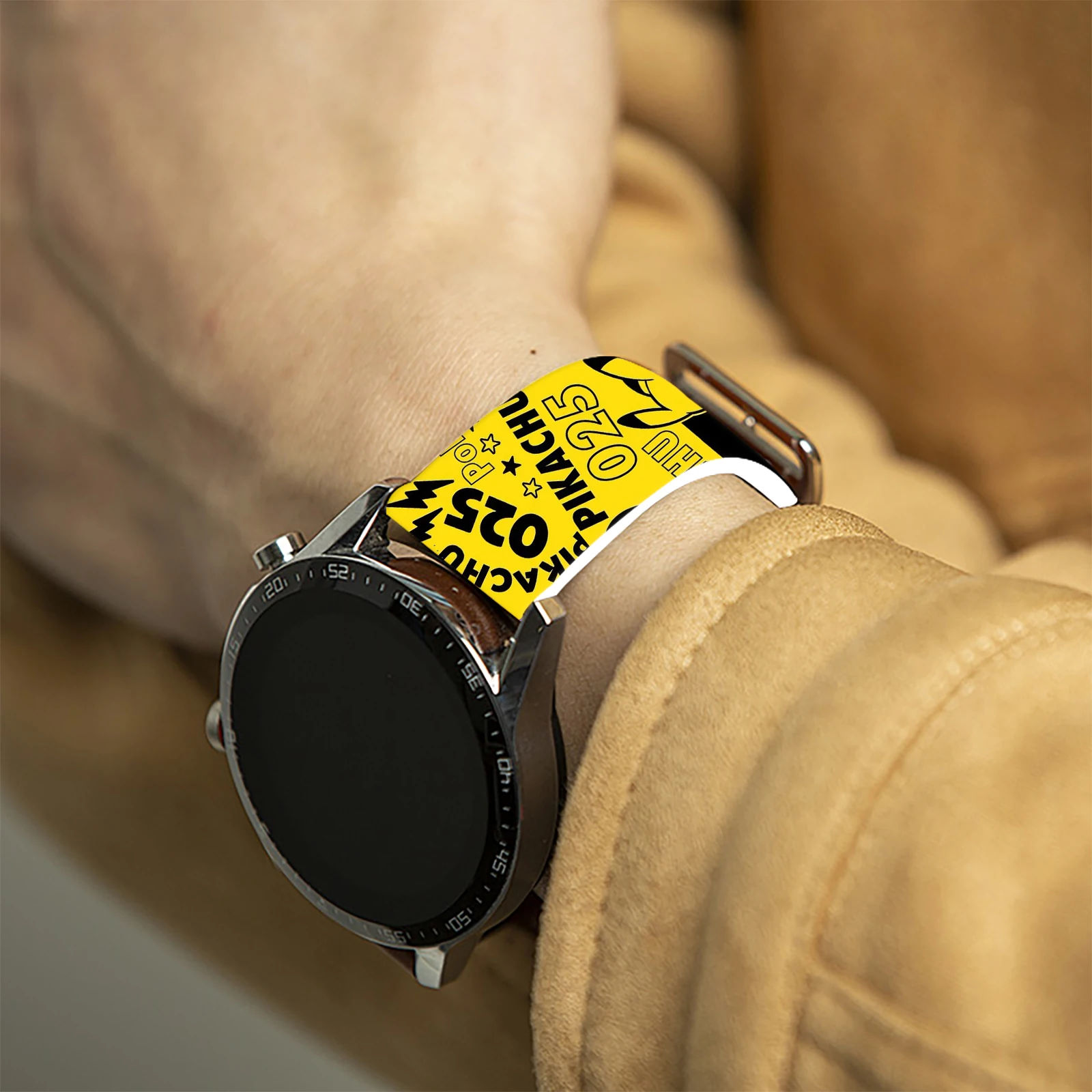 بوكيمون سلسلة 20 مللي متر حزام مطبوع لساعة سامسونج جالاكسي 7/6/5 40 مللي متر 44 مللي متر حزام ساعة قابل للاستبدال لشاومي هواوي Amazfit #5