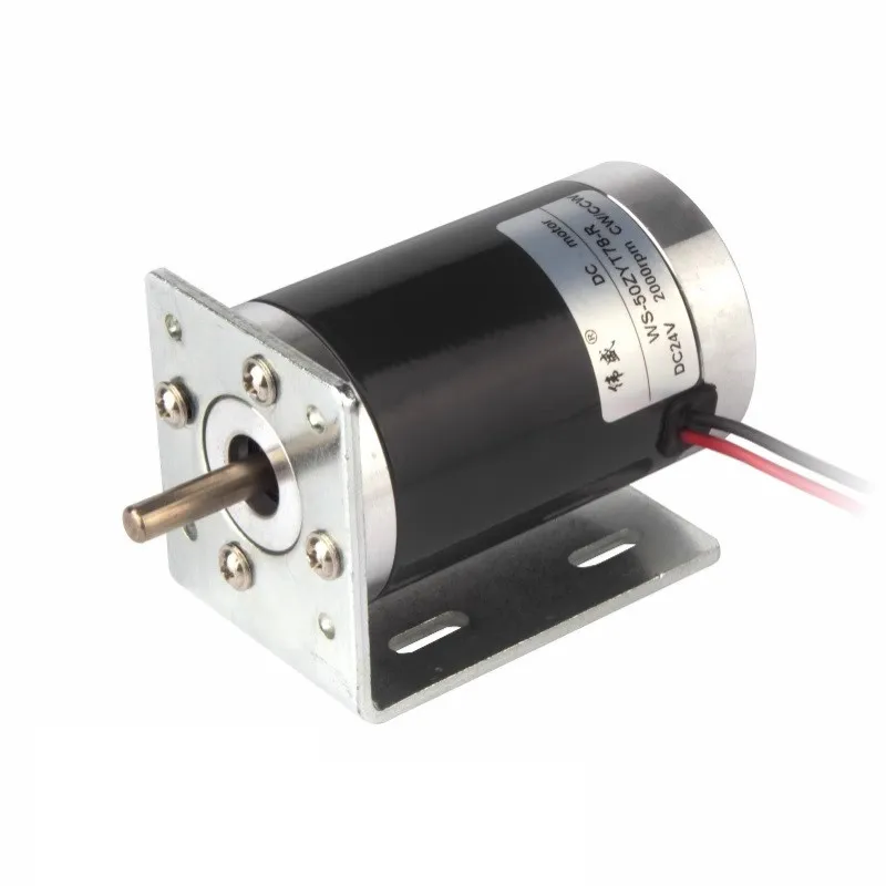 50ZYT78-R  PMDC Motor With  Support  Bracket 12v 24v 2000~6000rpm 50mm Permanent Magnet Brush DC CW/CCW Electric motor