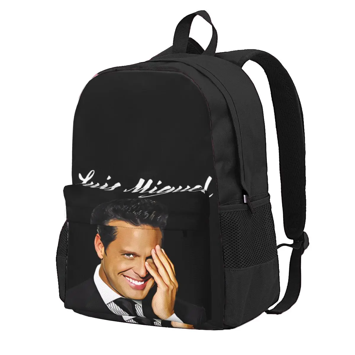 Luis Miguel Singer To Smile In Men\'s Multifunctional Laptop Backpack Business Backpack Travel Bag School Bag Handbag Male