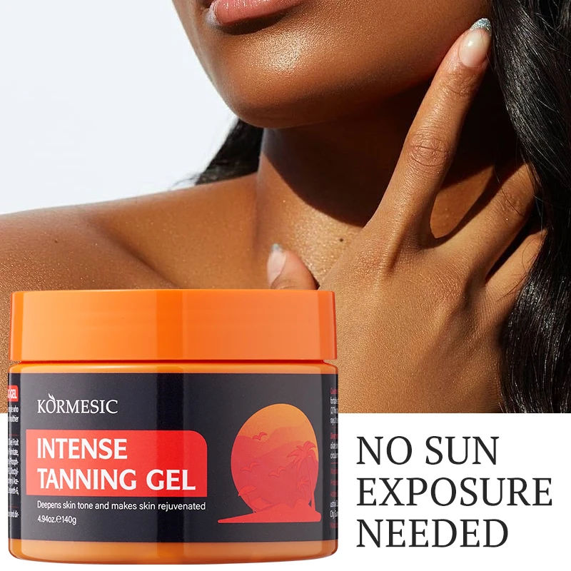 

140g Tanning Gel Cream Intensive Brown Tanning Gel Self Tanning Lotion Tan-boosting Butter Self-tanning Lotion Achieve A