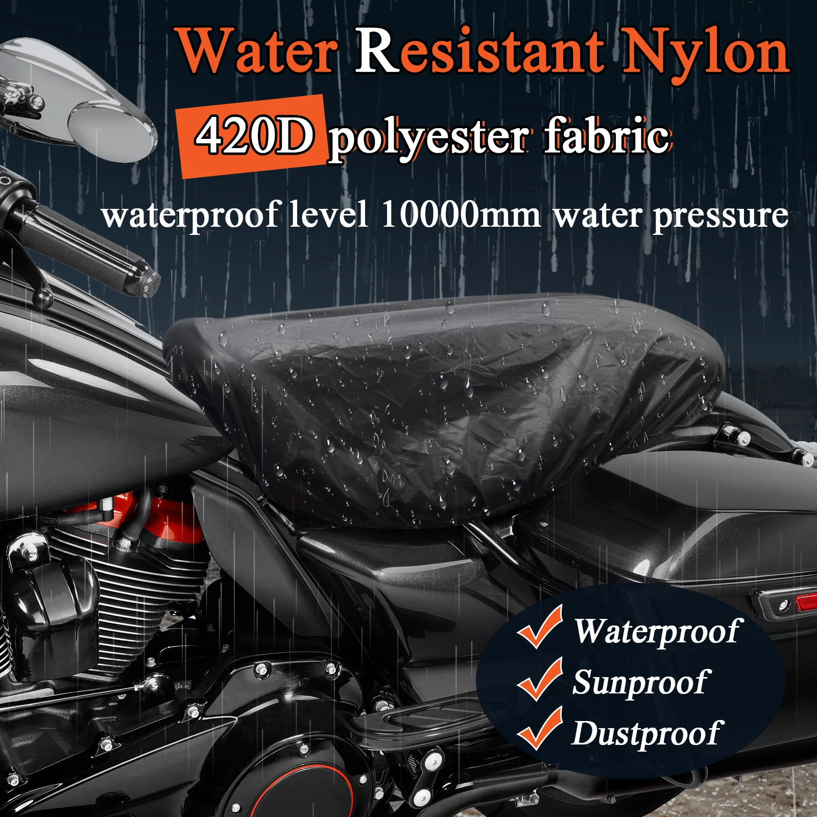 Waterproof Seat Rain Cover Two-Up Seat Bra Fits Seats up to 23