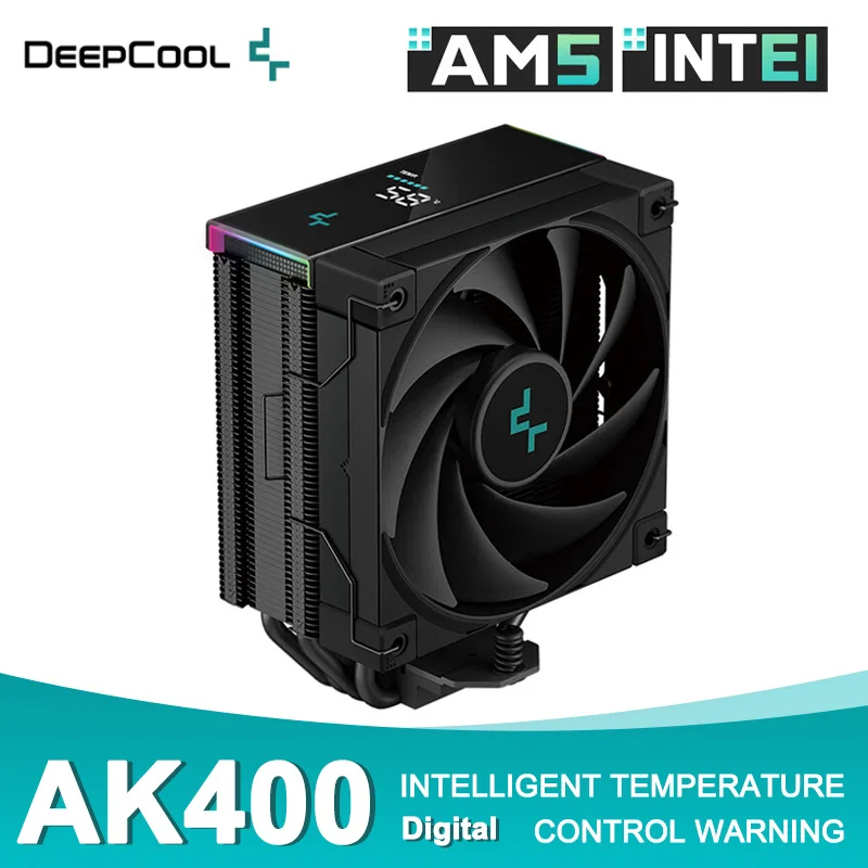 

Deepcool AK400 Digital Display CPU Cooler 4 Heatpipe Radiator 120mm PWM Cooling Fan Air-cooled Intel LGA1700 1200 115X AM5 AM4